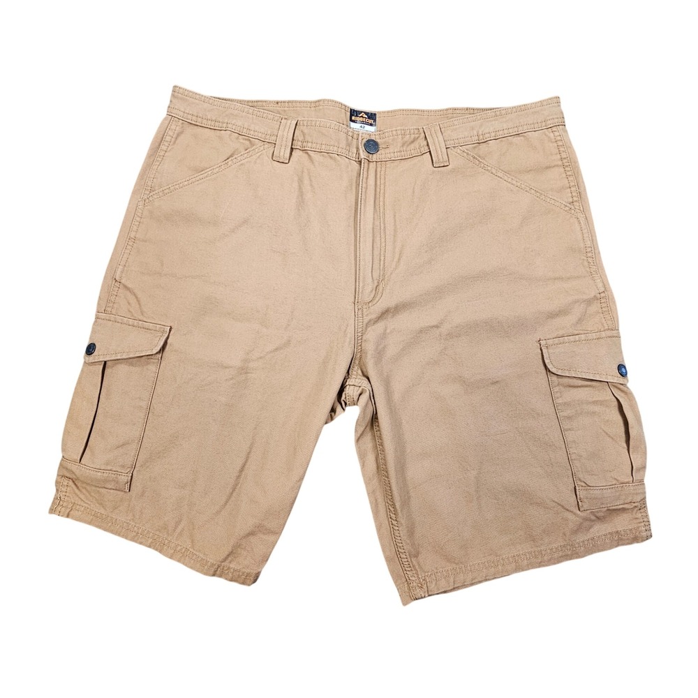 Ridgecut Toughwear Men's 42 Cargo Shorts‎ Tan Canvas Work Utility Cotton Nylon